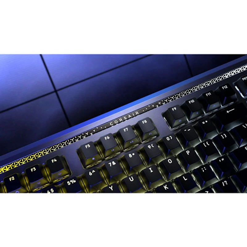 Clavier de jeu mécanique rétroéclairé à commutateurs linéaires mécaniques prélubrifiés MLX Pulse Galleon 100 SD de Corsair avec boutons Stream Deck