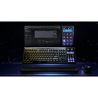 Clavier de jeu mécanique rétroéclairé à commutateurs linéaires mécaniques prélubrifiés MLX Pulse Galleon 100 SD de Corsair avec boutons Stream Deck