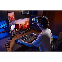 Clavier de jeu mécanique rétroéclairé à commutateurs linéaires mécaniques prélubrifiés MLX Pulse Galleon 100 SD de Corsair avec boutons Stream Deck