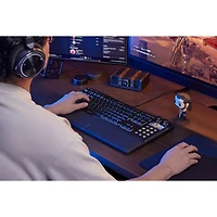Clavier de jeu mécanique rétroéclairé à commutateurs linéaires mécaniques prélubrifiés MLX Pulse Galleon 100 SD de Corsair avec boutons Stream Deck