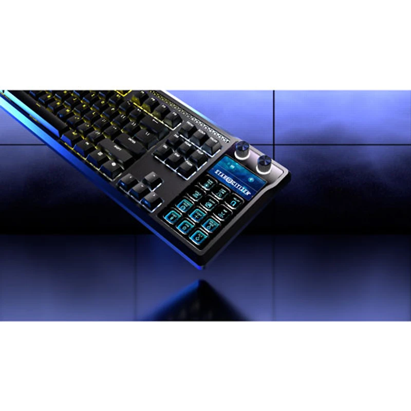 Clavier de jeu mécanique rétroéclairé à commutateurs linéaires mécaniques prélubrifiés MLX Pulse Galleon 100 SD de Corsair avec boutons Stream Deck