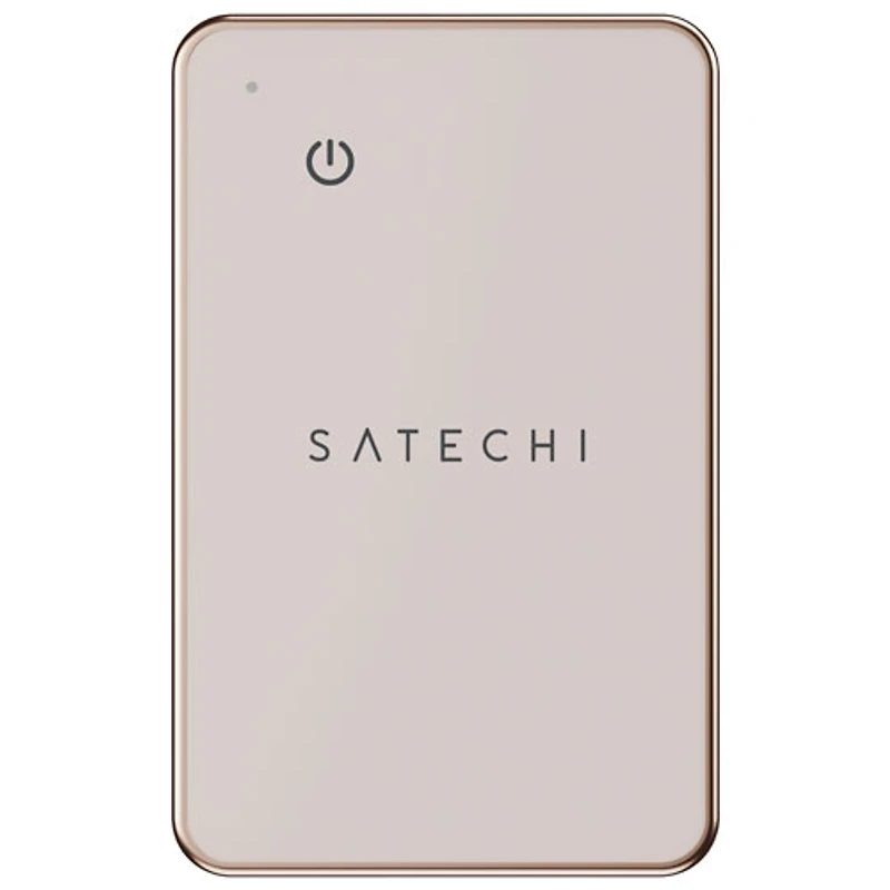 Satechi FindAll Wallet Tracker with Apple find my & Qi Charging - Desert Rose