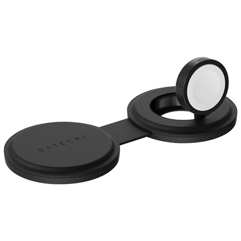 Chargeur sans fil 2-en-1 Qi2 15 W OntheGo de Satechi