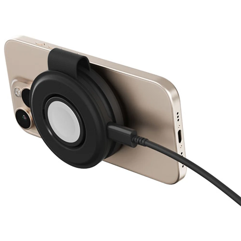 Chargeur sans fil 2-en-1 Qi2 15 W OntheGo de Satechi