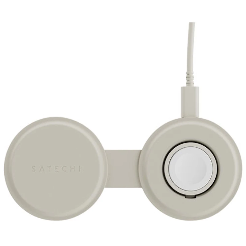 Satechi OntheGo 2-in-1 15W Qi2 Wireless Charger - Sand