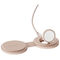 Chargeur sans fil 2-en-1 Qi2 15 W OntheGo de Satechi - Rose du désert