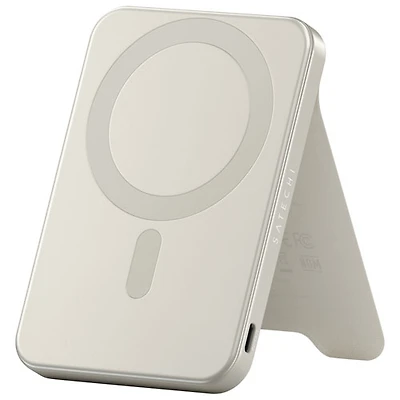Satechi OntheGo 5000 mAh 15W USB-C Qi2 Wireless Power Bank - Sand