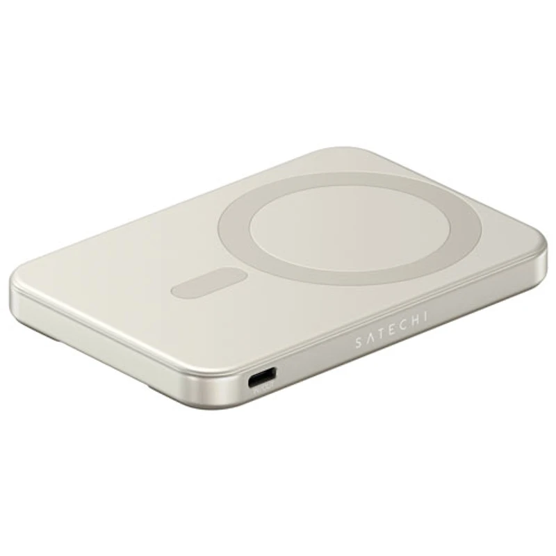 Satechi OntheGo 5000 mAh 15W USB-C Qi2 Wireless Power Bank - Sand