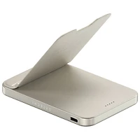 Chargeur portable sans fil Qi2 USB-C 15 W 5000 mAh OntheGo de Satechi - Sable