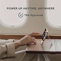 Chargeur portable sans fil Qi2 USB-C 15 W 5000 mAh OntheGo de Satechi - Sable