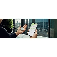 Porte-clés de repérage en cuir végétalien FindAll de Satechi - Sable