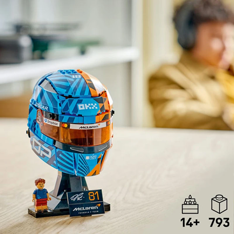 LEGO Editions : Le casque McLaren Mastercard F1 Team d'Oscar Piastri - 793 pièces (43017)