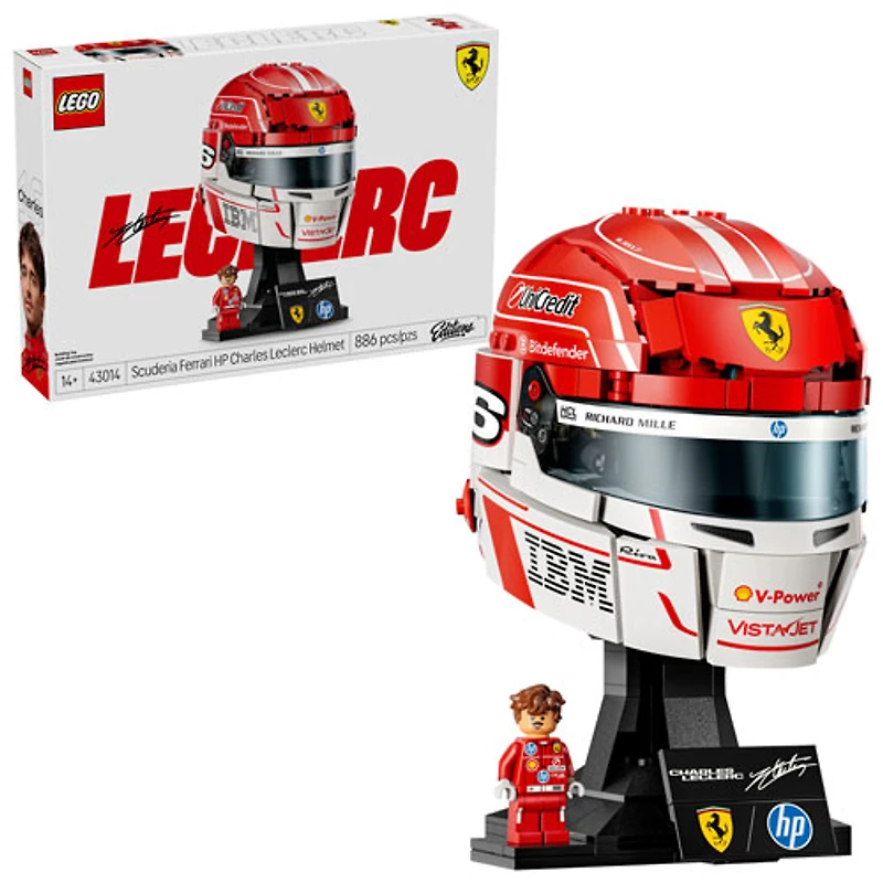 LEGO Editions : Le casque Scuderia Ferrari HP de Charles Leclerc - 886 pièces (43014)