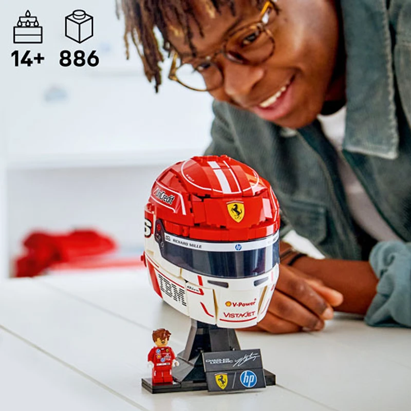 LEGO Editions : Le casque Scuderia Ferrari HP de Charles Leclerc - 886 pièces (43014)
