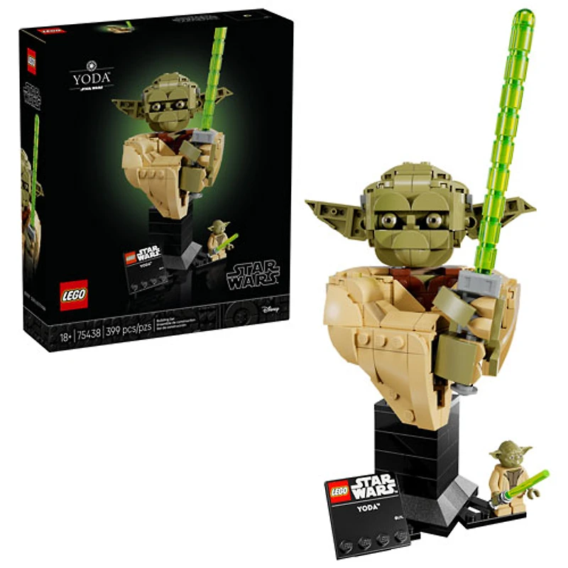 LEGO Star Wars: Le buste de Yoda - 399 pièces (75438)