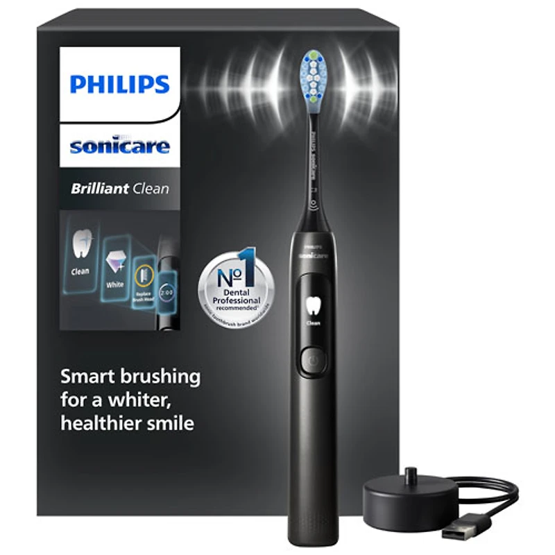 Brosse à dents électrique Sonicare Brilliant Clean de Philips (HX3792/21) - Noir