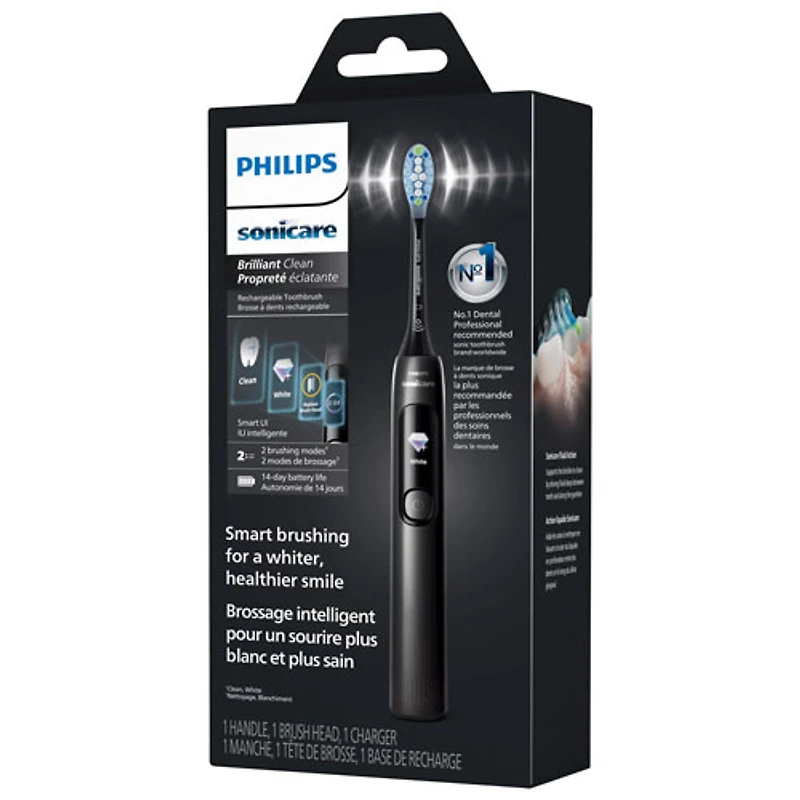 Brosse à dents électrique Sonicare Brilliant Clean de Philips (HX3792/21) - Noir