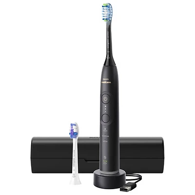 Brosse à dents rechargeable Sonicare série 6500 de Philips (HX7411/08) - Noir