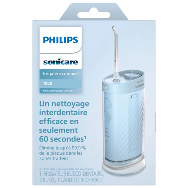 Hydropulseur compact Sonicare de Philips (HX3333/24) - Bleu
