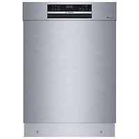 Lave-vaisselle encastrable 24 po 42 dB avec cuve en inox et 3e panier série 800 de Bosch (SHE78D75UC) - Inox