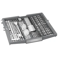 Lave-vaisselle encastrable 24 po 42 dB avec cuve en inox et 3e panier série 800 de Bosch (SHE78D75UC) - Inox