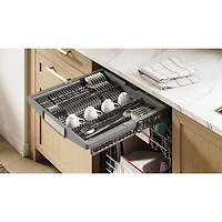Lave-vaisselle encastrable 24 po 42 dB avec cuve en inox et 3e panier série 800 de Bosch (SHE78D75UC) - Inox