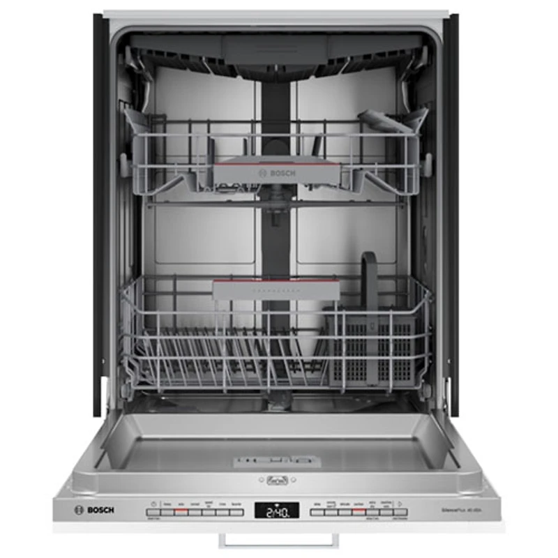 Bosch 300 Series 24" 46dB Built-In Dishwasher with Stainless Steel Tub & Third Rack (SHV53D73UC) - Panel Ready