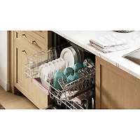 Bosch 300 Series 24" 46dB Built-In Dishwasher with Stainless Steel Tub & Third Rack (SHV53D73UC) - Panel Ready