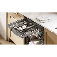 Bosch 300 Series 24" 46dB Built-In Dishwasher with Stainless Steel Tub & Third Rack (SHV53D73UC) - Panel Ready