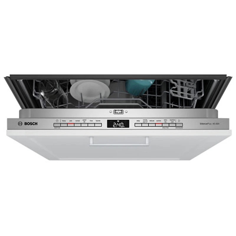Bosch 300 Series 24" 46dB Built-In Dishwasher with Stainless Steel Tub & Third Rack (SHV53D73UC) - Panel Ready