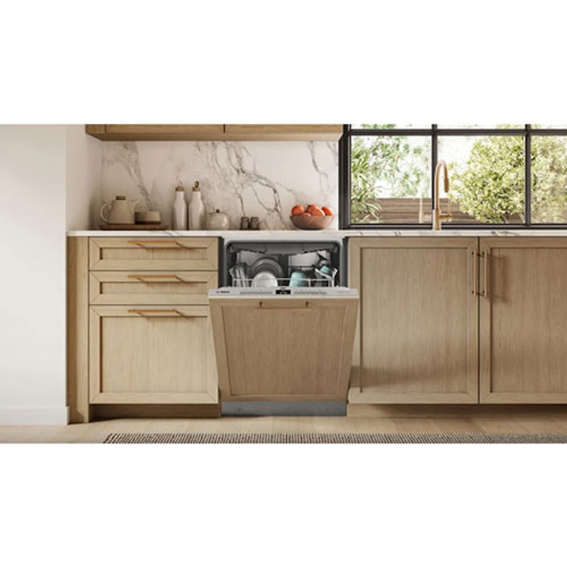 Bosch 300 Series 24" 46dB Built-In Dishwasher with Stainless Steel Tub & Third Rack (SHV53D73UC) - Panel Ready