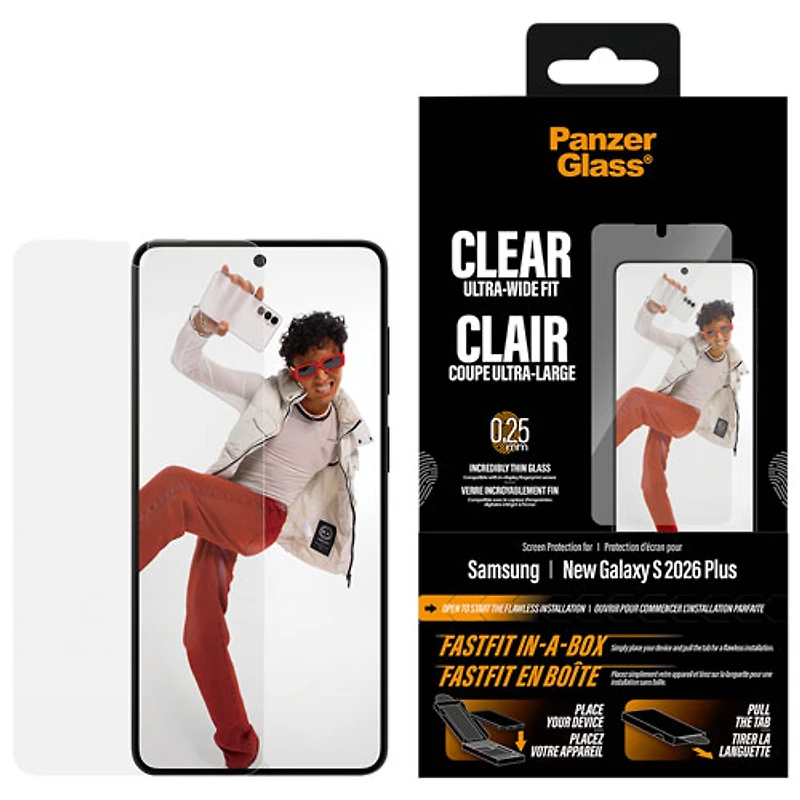 PanzerGlass UWF Screen Protector for Galaxy S26+ (Plus) - Clear