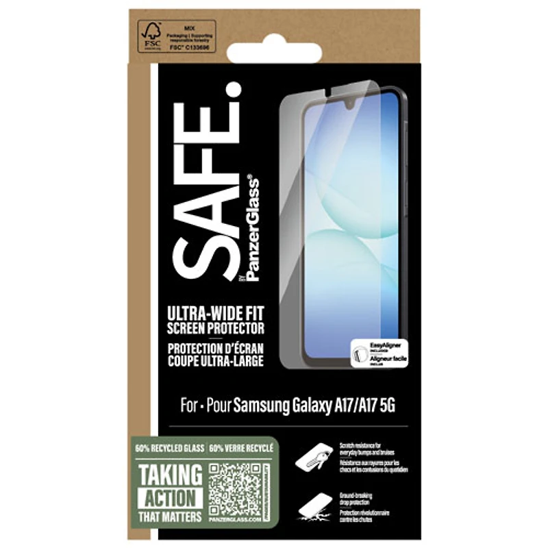 PanzerGlass SAFE UWF Screen Protector for Galaxy A17/A16 5G - Clear