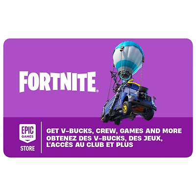 Carte-cadeau Fortnite - 50 $ - Téléchargement numérique