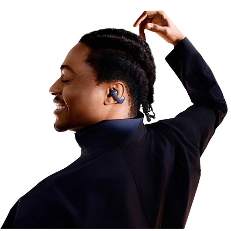 Écouteurs boutons supra-auriculaires 100 % sans fil OpenDots de Shokz - Bleu marine - Exclusivité Best Buy