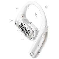 Écouteurs ouverts 100 % sans fil OpenFit Pro de Shokz - Blanc - Partenaire distributeur exclusif