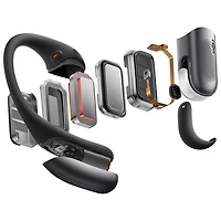 Écouteurs ouverts 100 % sans fil OpenFit Pro de Shokz - Noir - Partenaire distributeur exclusif