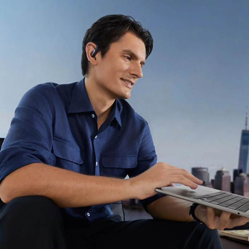 Écouteurs ouverts 100 % sans fil OpenFit Pro de Shokz - Noir - Partenaire distributeur exclusif