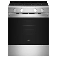 Open Box - Whirlpool 30" 5.3 Cu Ft Fan Convection Slide-In Electric Air Fry Range (YWSES5030SZ) -SS - Scratch & Dent