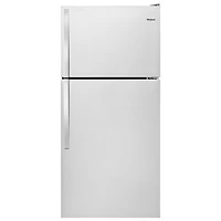 Boîte ouverte - Réfrigérateur à congélateur supérieur 14,3 pi³ 28 po de Whirlpool (WRT134TFDM) - Acier inoxydable - Parfait état