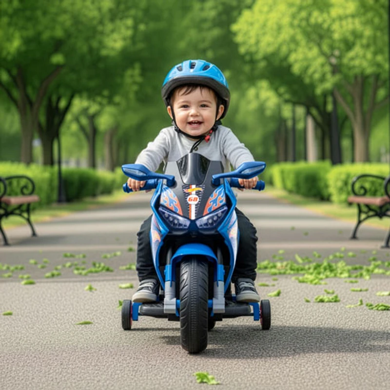 Flybar Hot Wheels 6-Volt Ride-On Motorcycle - Blue