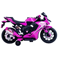 Moto porteuse Barbie 6 V de Flybar - Rose