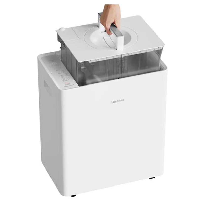 Déshumidificateur avec pompe à eau de Hisense - 50 chopines - Blanc