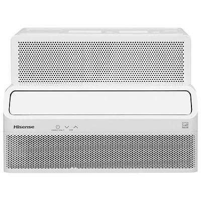 Hisense 4-in-1 UltraSlim Window Air Conditioner - 10000 BTU (450 sq ft Coverage) - 52dB, Remote - White