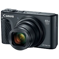 Canon PowerShot SX740 HS Wi-Fi 20.3MP 40x Optical Zoom Digital Camera - Black