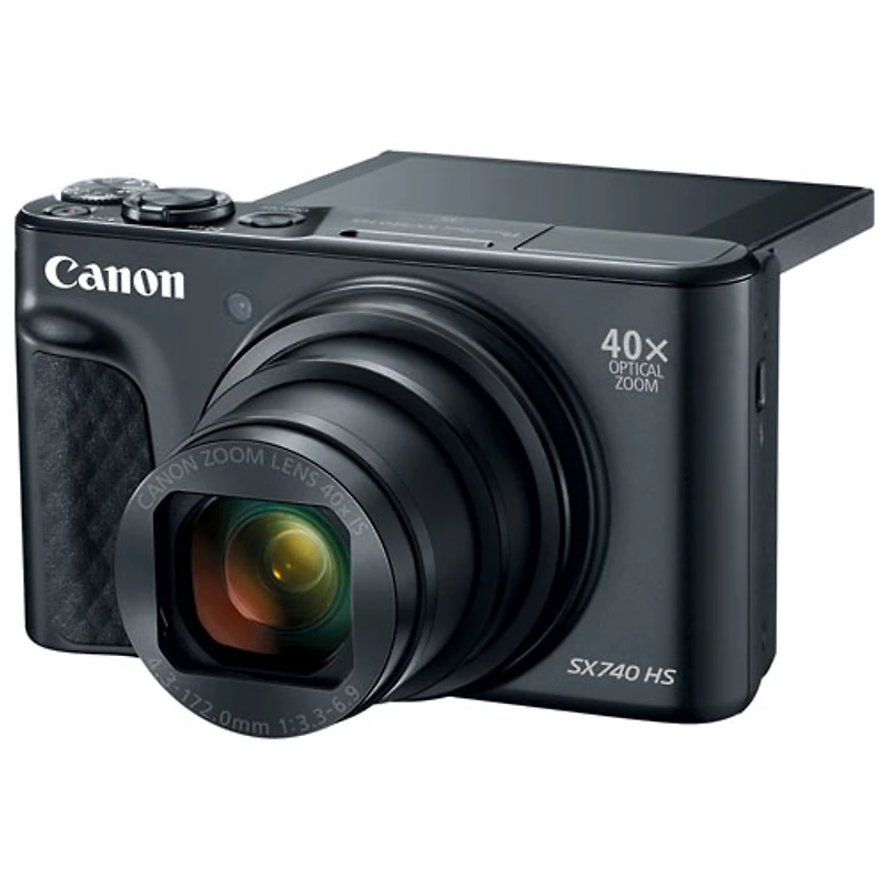 Appareil photo numérique PowerShot SX740 HS Wi-Fi 20,3 Mpx de Canon et zoom optique 40x - Noir