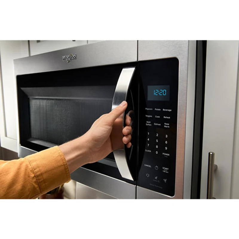 Four à micro-ondes à hotte intégrée de Whirlpool - 1,9 pi³ - Acier inoxydable