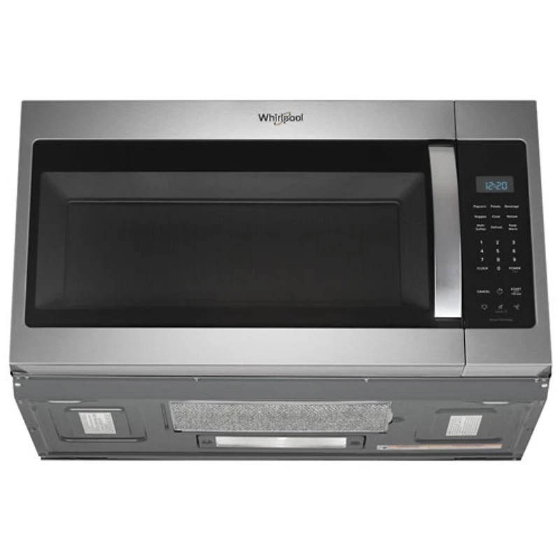 Four à micro-ondes à hotte intégrée de Whirlpool - 1,9 pi³ - Acier inoxydable