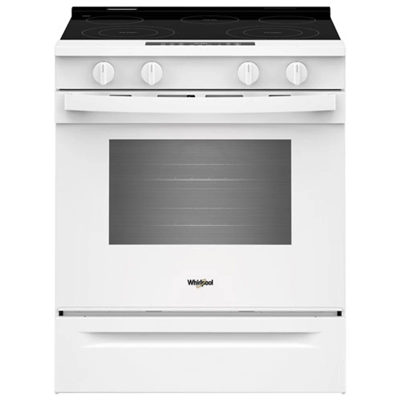 Whirlpool 30" 5.3 Cu. Ft. Fan Convection 5-Element Slide-In Electric Air Fry Range (YWSES4530TW) - White