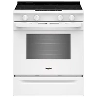 Whirlpool 30" 5.3 Cu. Ft. Fan Convection 5-Element Slide-In Electric Air Fry Range (YWSES4530TW) - White
